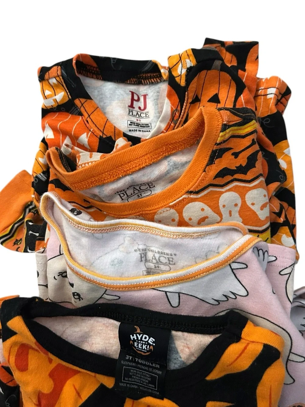Toddler Girl Halloween Pumpkin Ghost Pajamas Leggings Bundle Box Size 2T/3T/4T